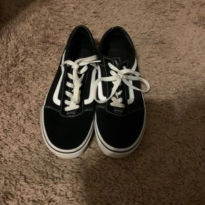 Vans Old Skool SK8 Canvas Shoes Black/White Skating